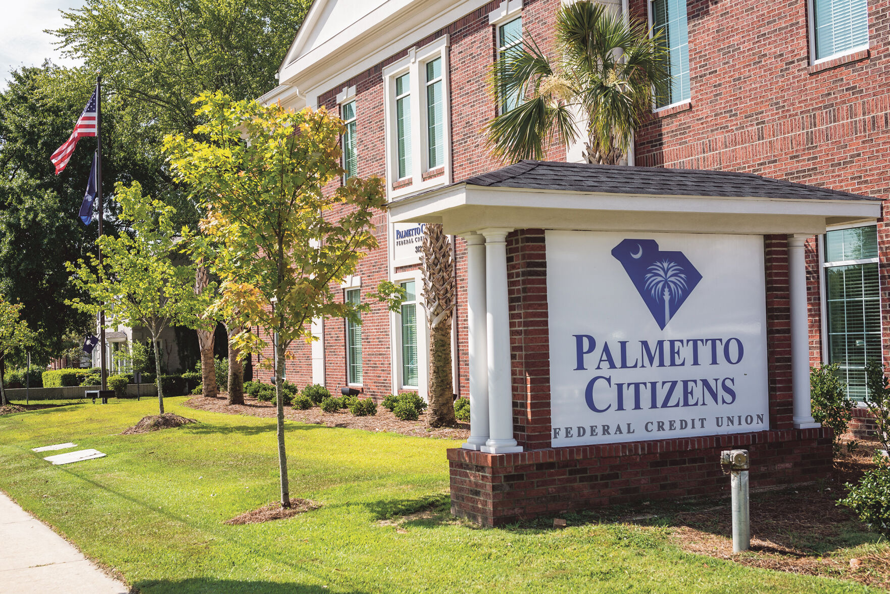 Palmetto Citizens sign and building